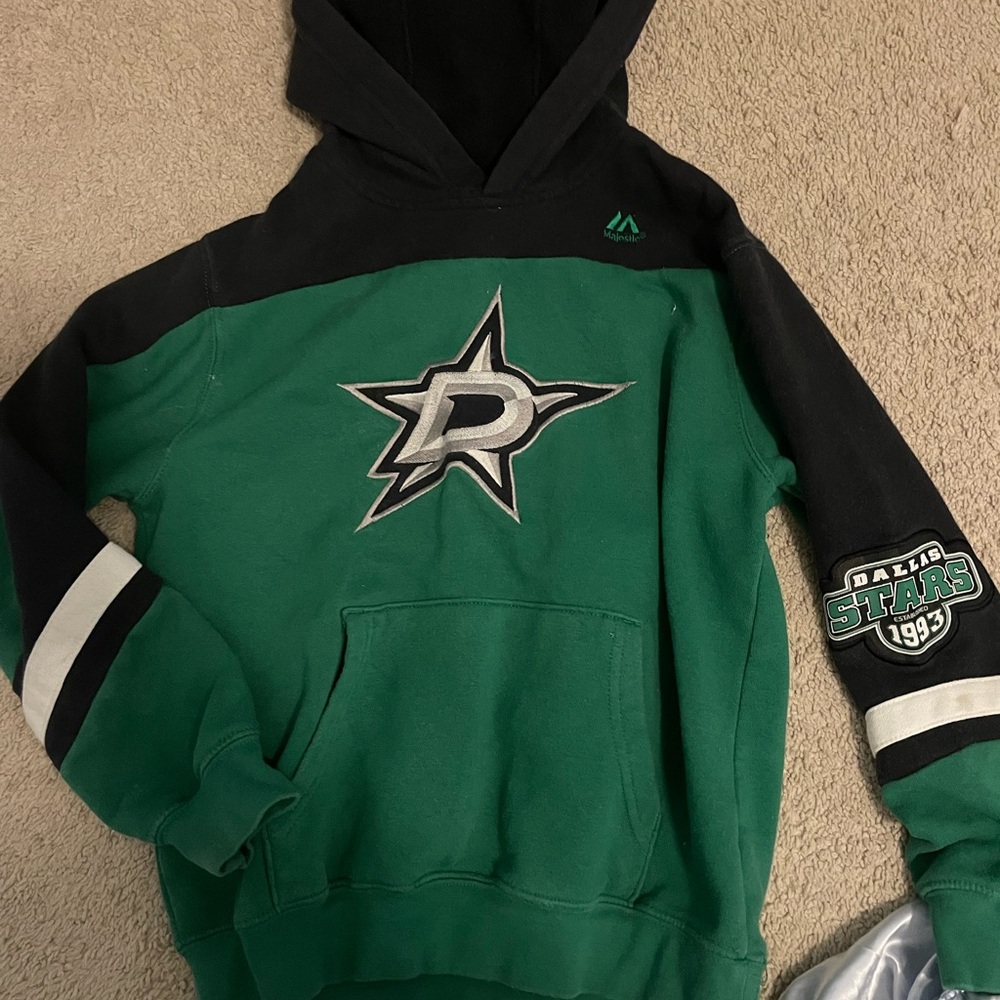 Dallas Stars Green and Black Hoodie